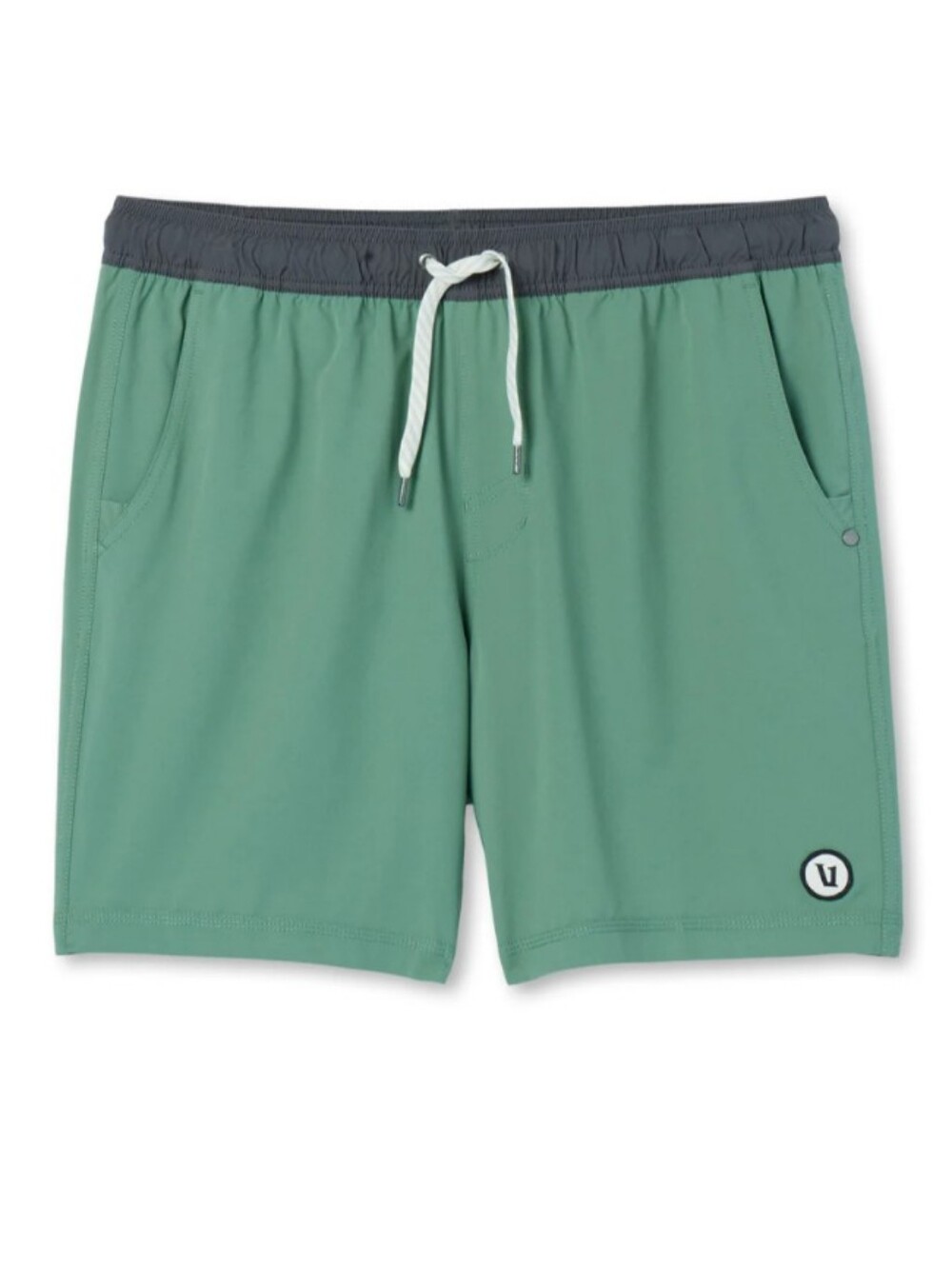 Vuori Kore Lined Athletic Shorts 5” Inseam Mens Size S Green/Black Performance - Picture 1 of 11
